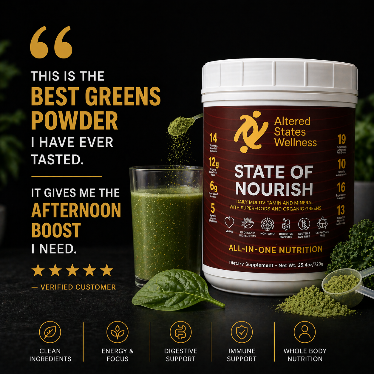 State of Nourish - Greens Powder